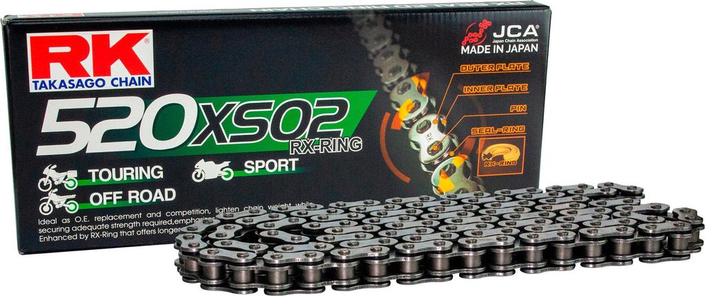 Rk-Ketten 520 xso2 114 n grau grau offen