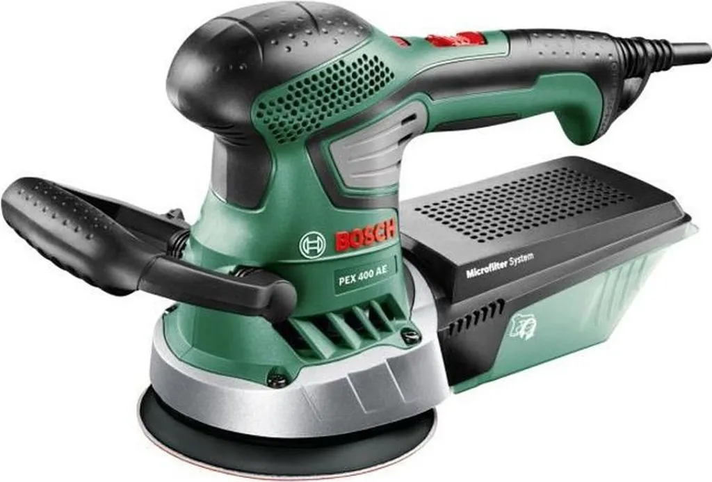 Bosch PEX 400 AE Levigatrice Rotorbitale 370W con Paper Assistant