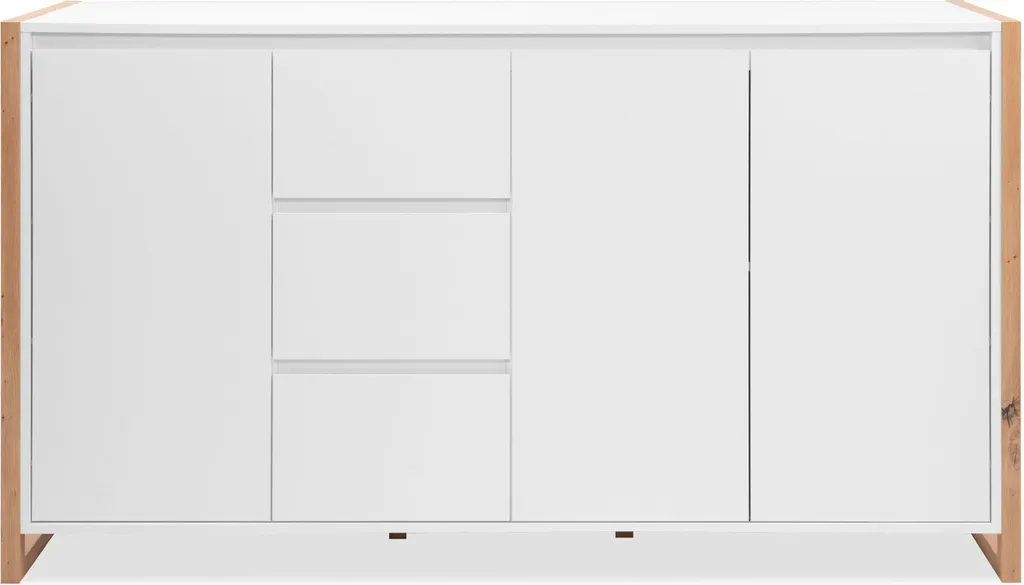 Buffet Bas DENVER CALICOSY 3 Portes 3 Tiroirs L160 cm Style Industriel