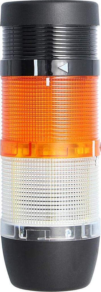 STEX24 Signalsäule weiß-gelb, 70mm, 24V AC/DC, LED-Blinklicht mit Summer, SS70-B2/24 119 Lautstärke 90 db - 1 Stück