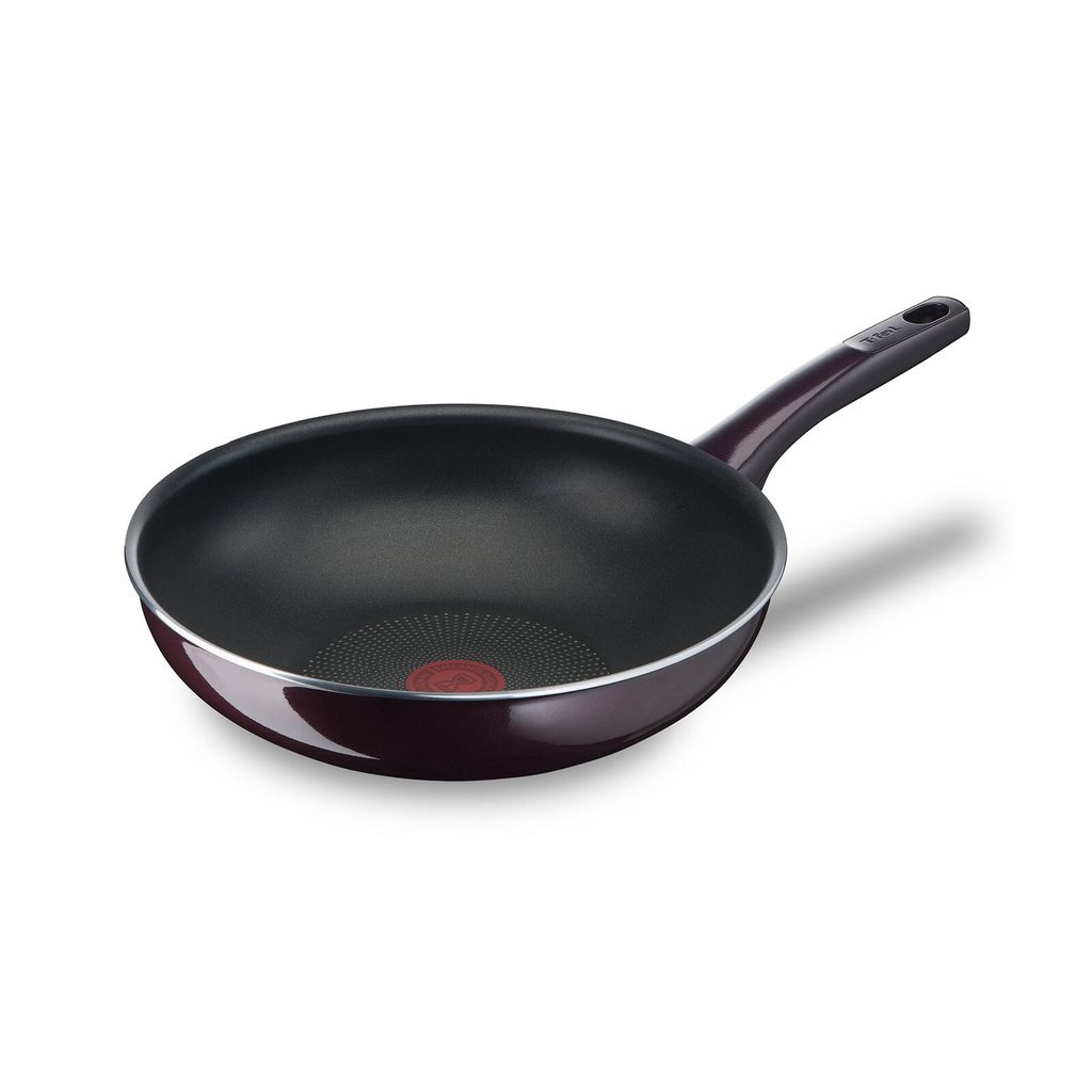 Tefal Resist Intense Wokpfanne, Wok Pfanne, Antihaftbeschichtung, Aluminium, Ø 28 cm, D52219