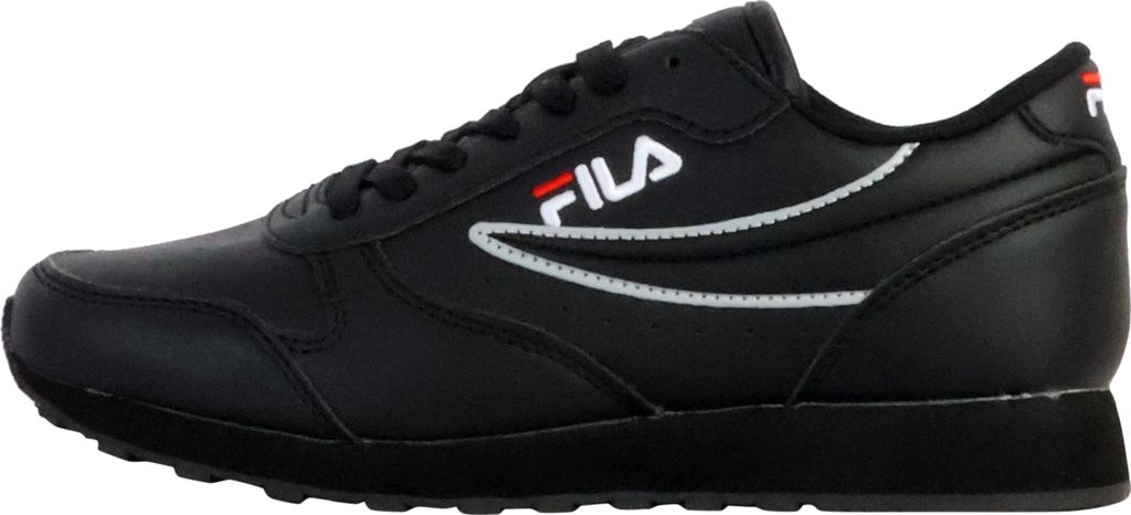 Damen Sportschuh Schwarz mit Kontrastdetails und Schnürsenkeln