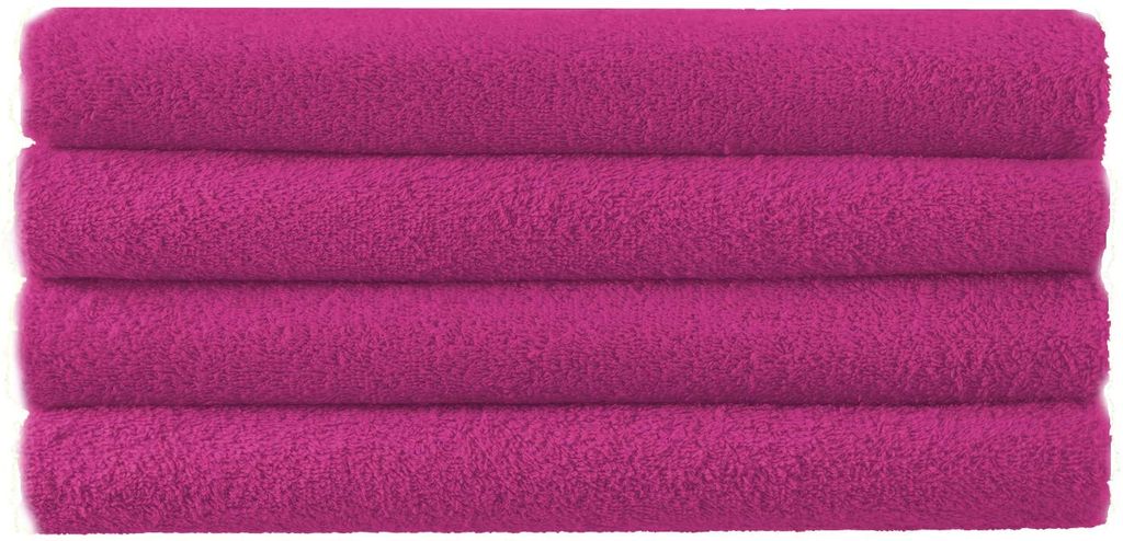 GREEN MARK Textilien Duschtuch 400gsm Pink 70 X 140 CM (4 PC PACK)