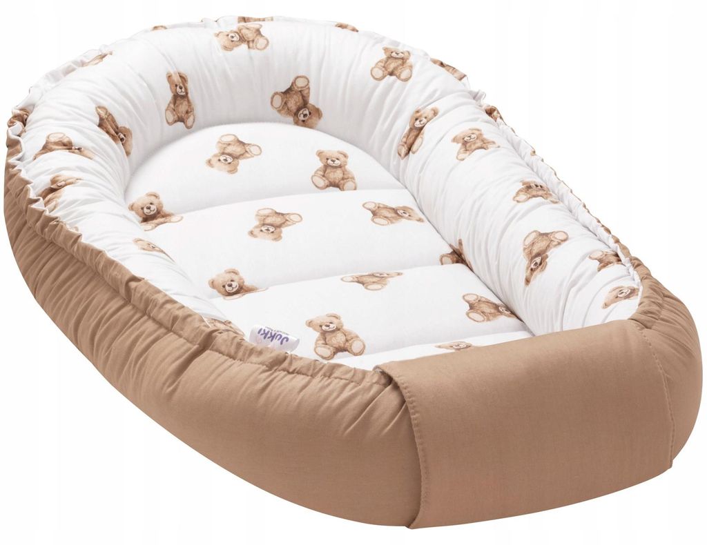 Babynest Jukki Mr. Teddy 100 x 55 cm 100 Prozent Baumwolle Produktbild 