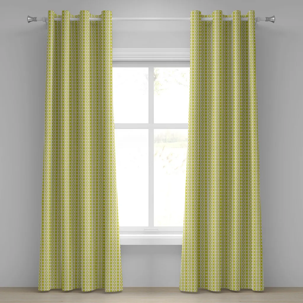 Tenda Geometrica Simmetrica ABAKUHAUS 280x225 cm Verde Avocado Crema