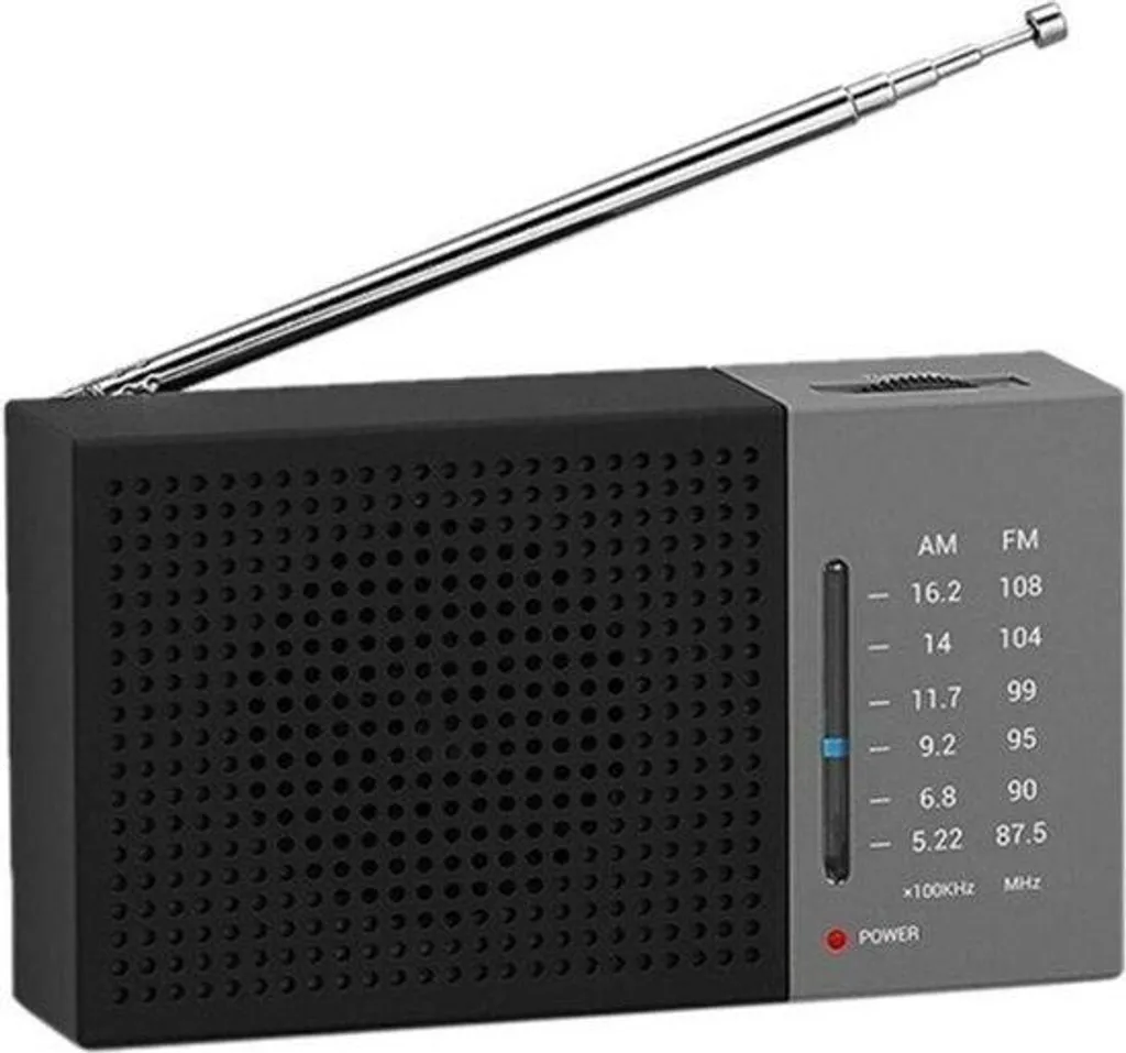 Poste de radio portable AM FM analogique - Radio de poche noir élégant