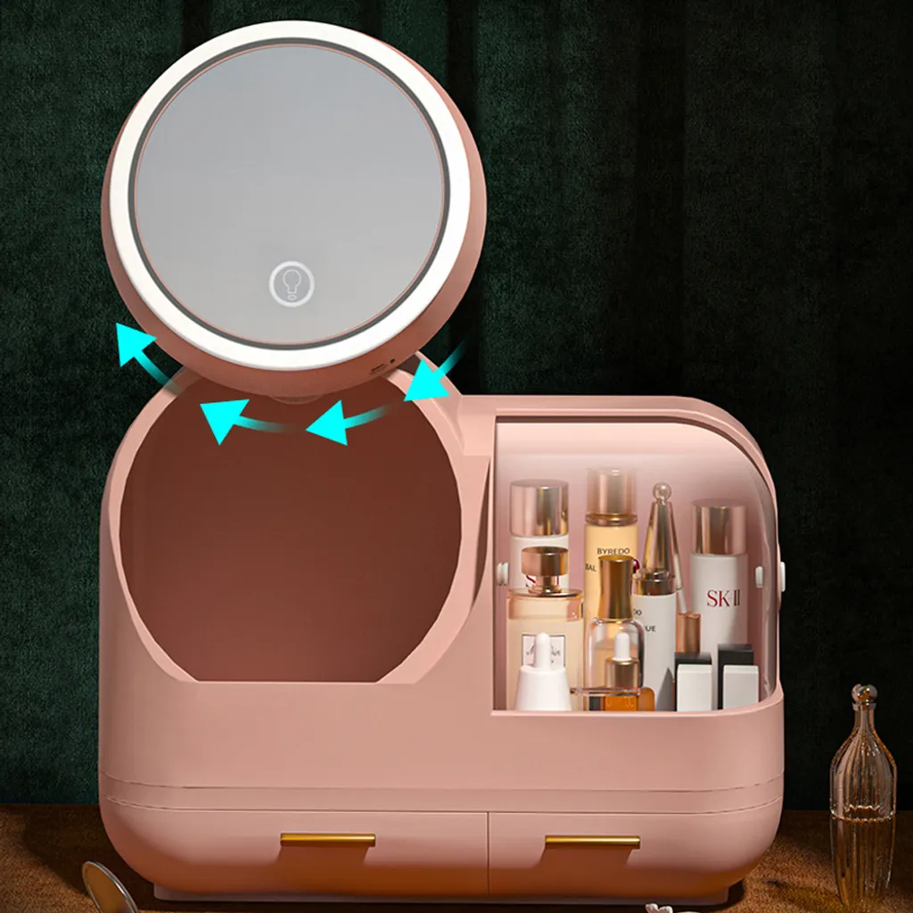 Contenitore Make-up 360Home Bianco LED: Design e Funzionalità - 4