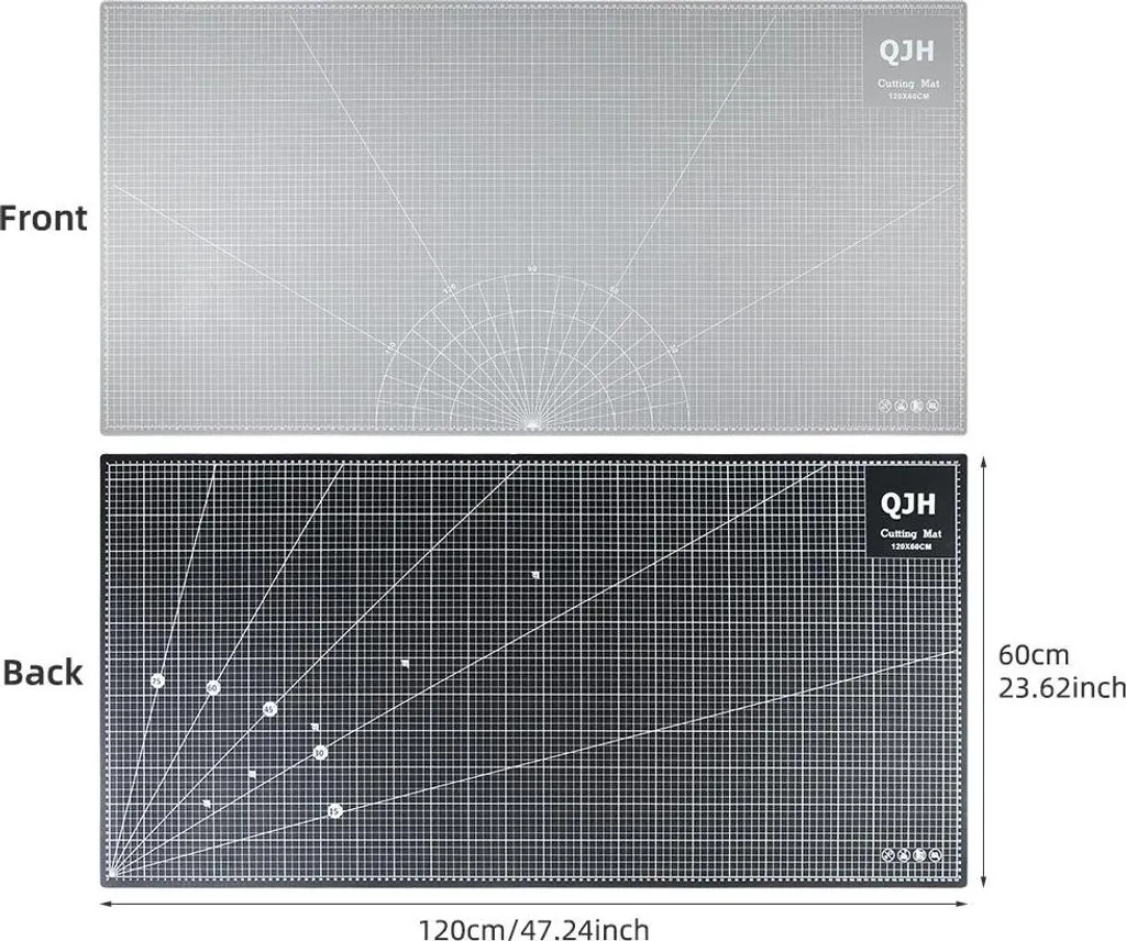 Tapis de découpe polyvalent noir et gris avec surface de protection 3mm