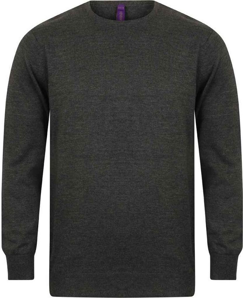 Henbury - Sweatshirt Rundhalsausschnitt für Herren PC5863 (4XL) (Grau meliert)