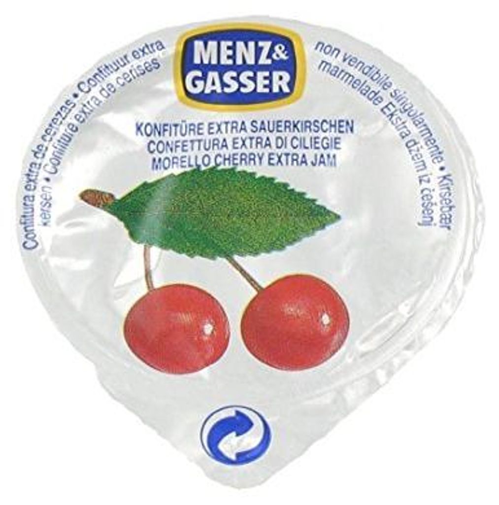 Menz and Gasser dżem wiśniowy ekstra porcjowany 2500g Zdjęcie produktu 
