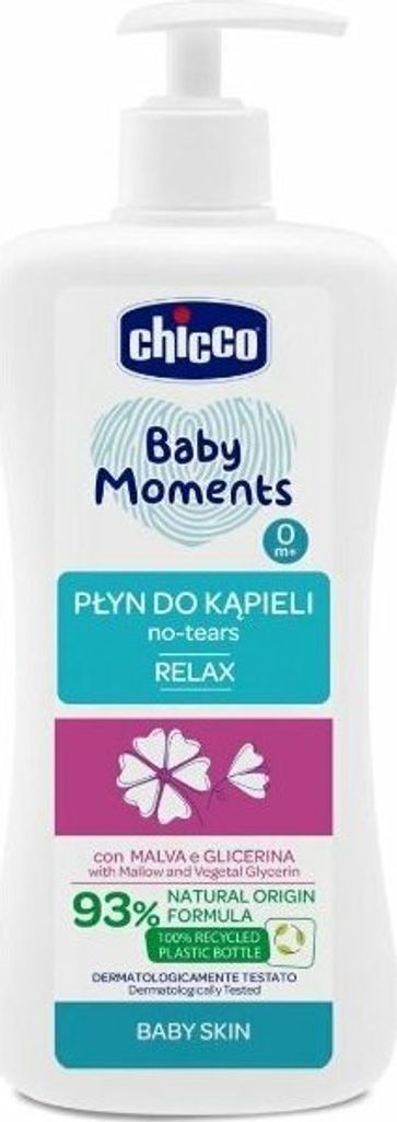 CHICCO Baby Moments Bath Foam 0m Relax 500ml