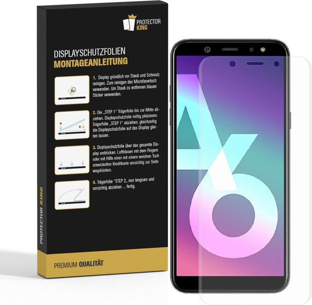 1x Panzerfolie für Samsung Galaxy A6 FULL COVER Displayschutzfolie HD KLAR