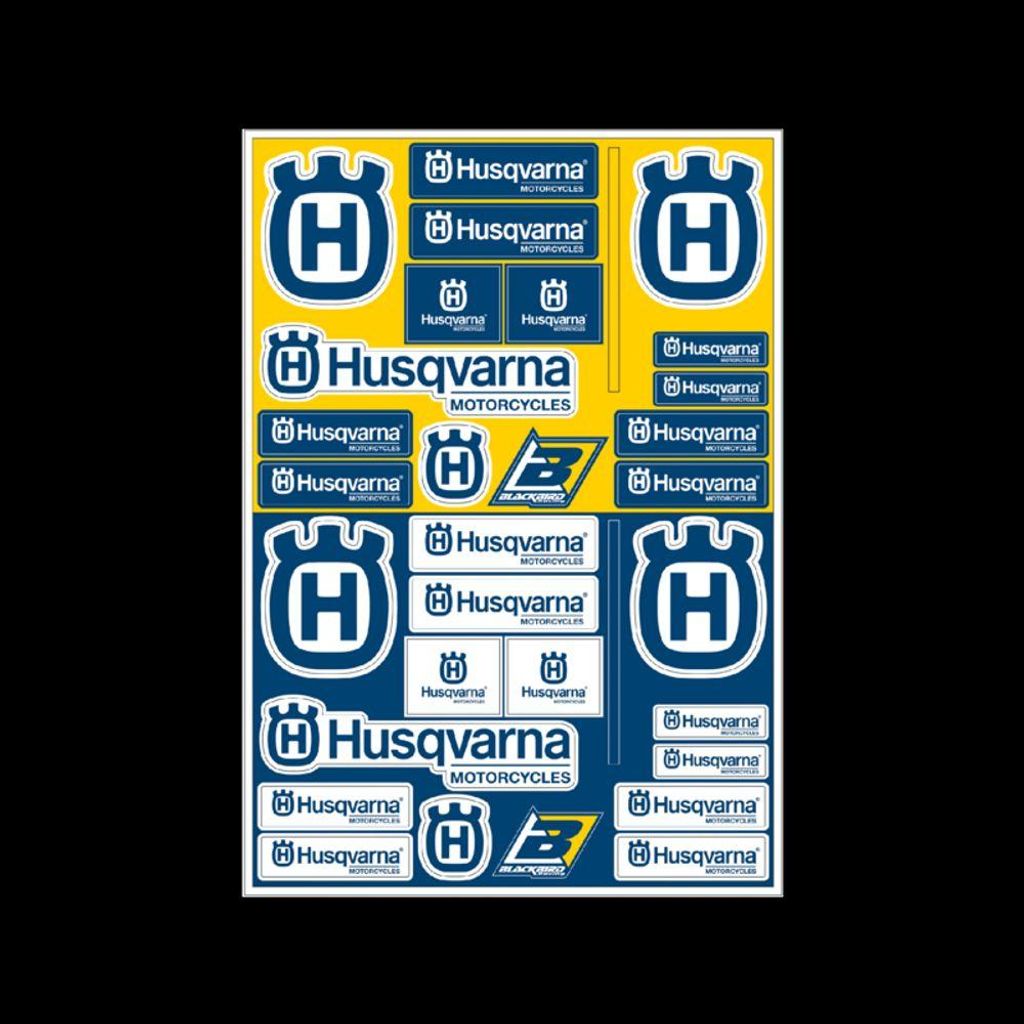 BLACKBIRD PVC-Aufkleber Blatt - Husqvarna
