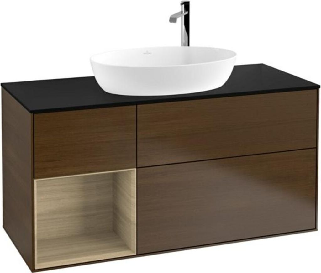 V&B Waschtischunterschrank Wandbeleuchtung Finion 120cm, Pl bla m, Reg Oa ven, wal ven