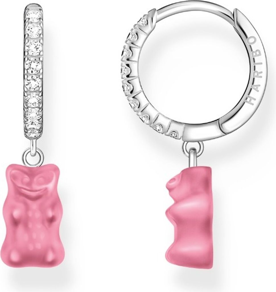 Thomas Sabo CR726-052-9 Silberne Einzel-Creole mit pinkem Produktbild 5