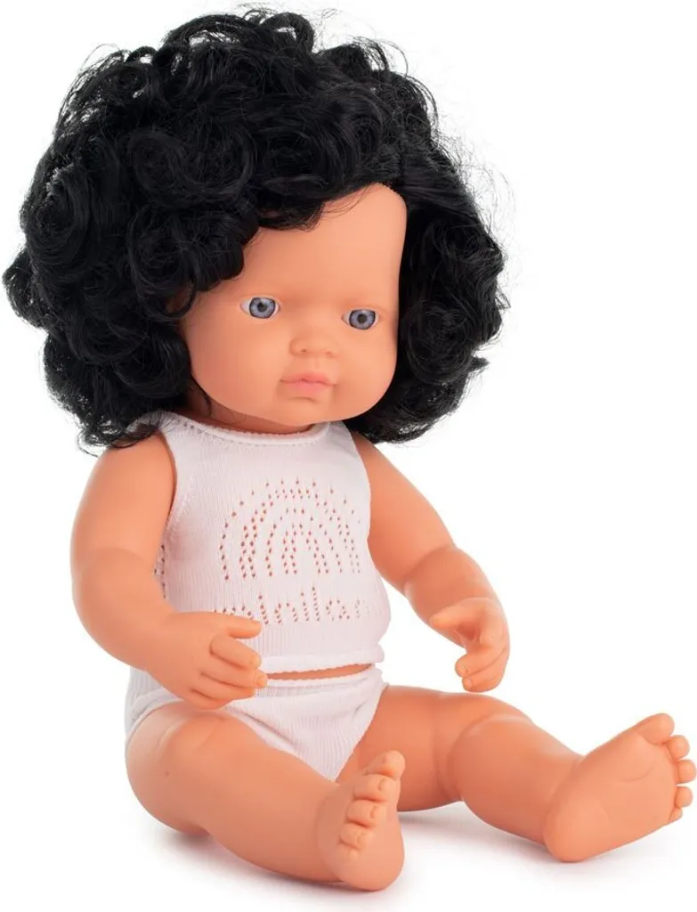 Poupée Miniland fille européenne 38cm - Jouet éducatif et réaliste
