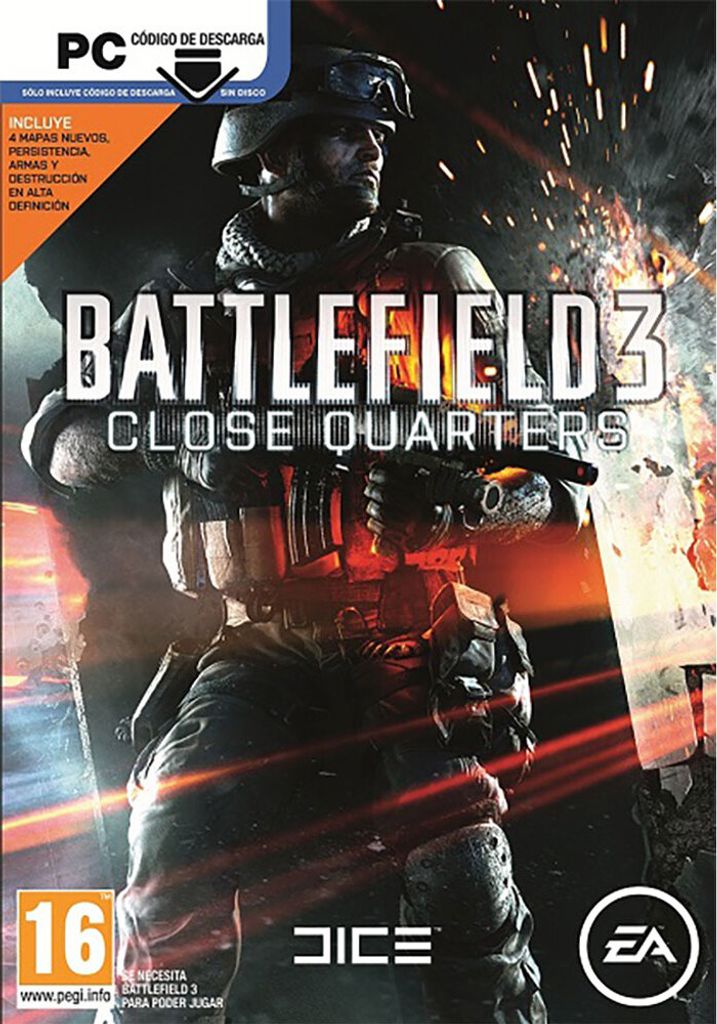 Electronic Arts Battlefield 3 : Close Quarters, PC, Multiplayer-Modus, M (Reif), Physische Medien