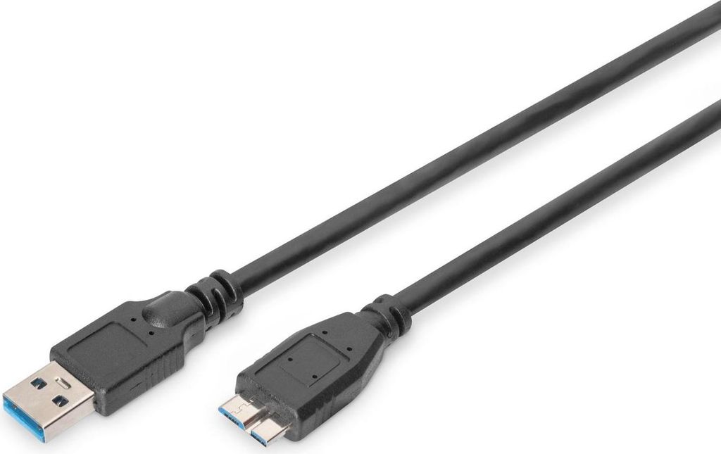 DIGITUS USB 3.0 Anschlusskabel USB-A - Micro USB-B 1,8 m
