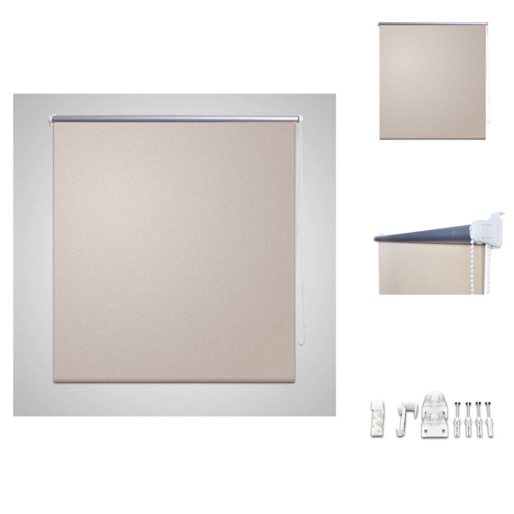 Verdunkelungsrollo 160 x 175 cm beige - Jalousien & Rollos