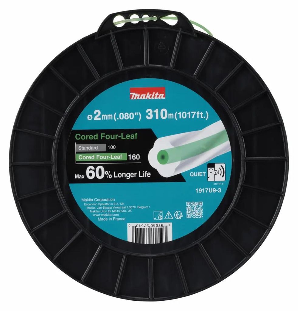 Makita Mähfaden Cored Four-Leaf 2,0mm x 310m  - 1917U9-3 Produktbild 