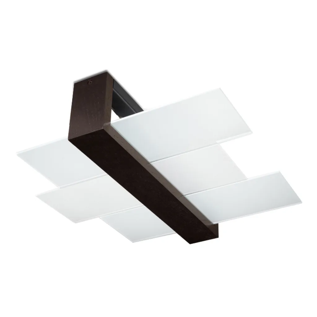 Lumilo Lampada da Soffitto Astro 2 Legno Wengé E27 - Design Moderno