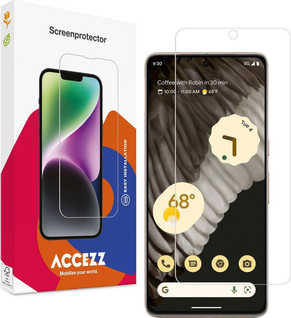 Google Pixel 8 Pro Screenprotector: Accezz Gehard Glas Immagine del prodotto 