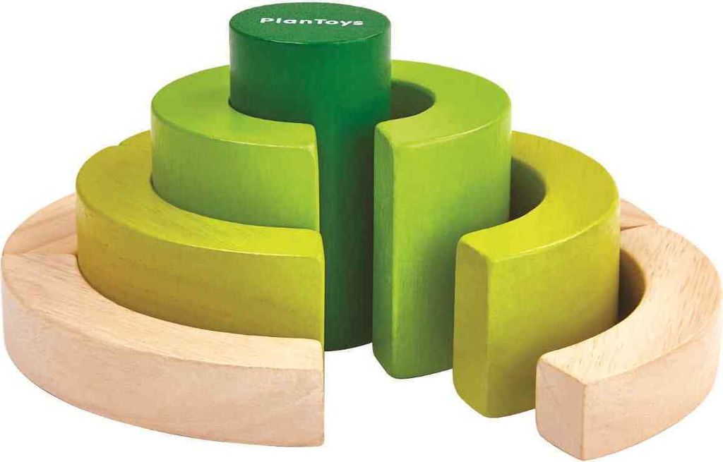 PlanToys Curve Blocks, 3 Jahr(e), Holz, Grün, Holz
