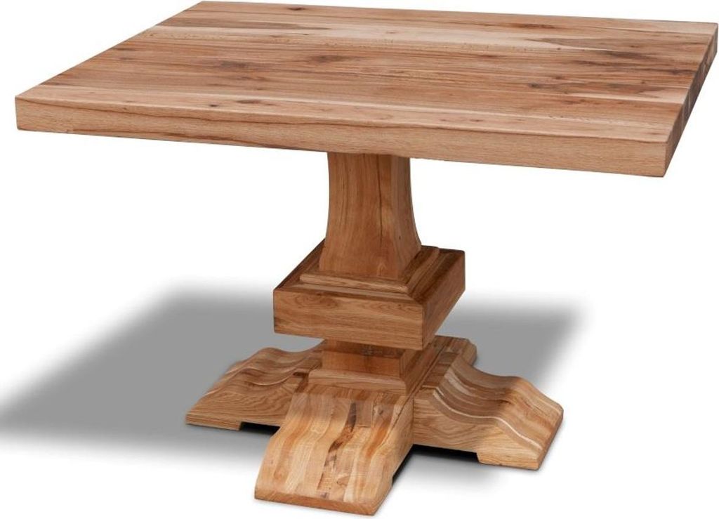 Casa Padrino Massivholz Küchentisch - Verschiedene Größen & Farben - Luxus Eichenholz Esstisch - Rustikale Esszimmer Möbel