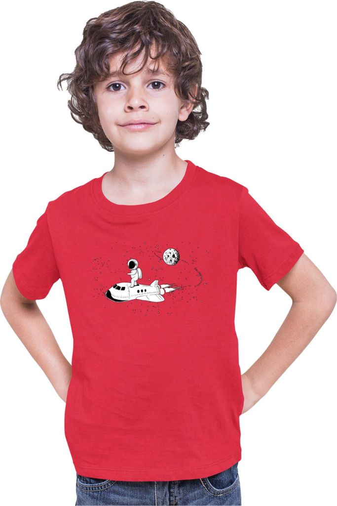 Kinder T-Shirt Nasa Space Theme Nasa 003, 3-4 Jahr - 104 / Rot