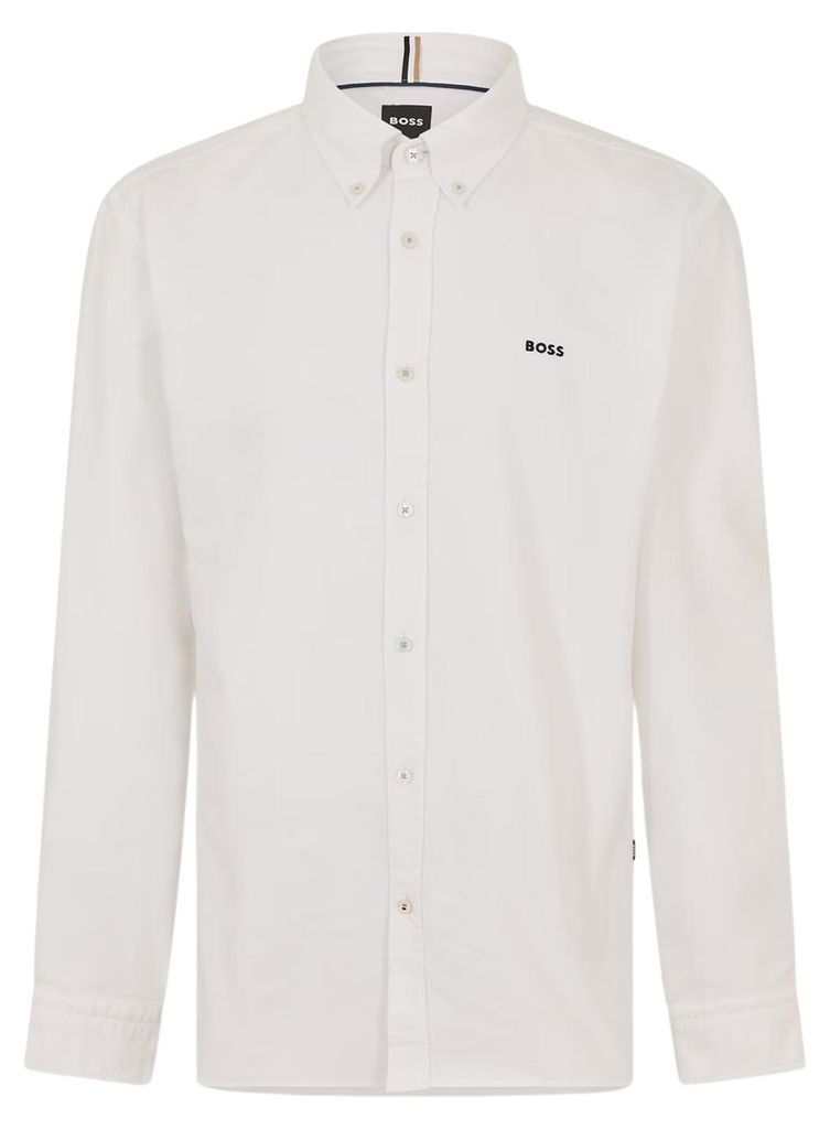 Boss - Button-Down-Hemd für Herren, Langärmlig GT21292 (XXL) (Weiß)