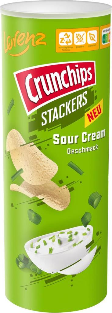 Crunchips 311260 Crunchips Stacker Sour Cream Chips 175,0 g Immagine del prodotto 