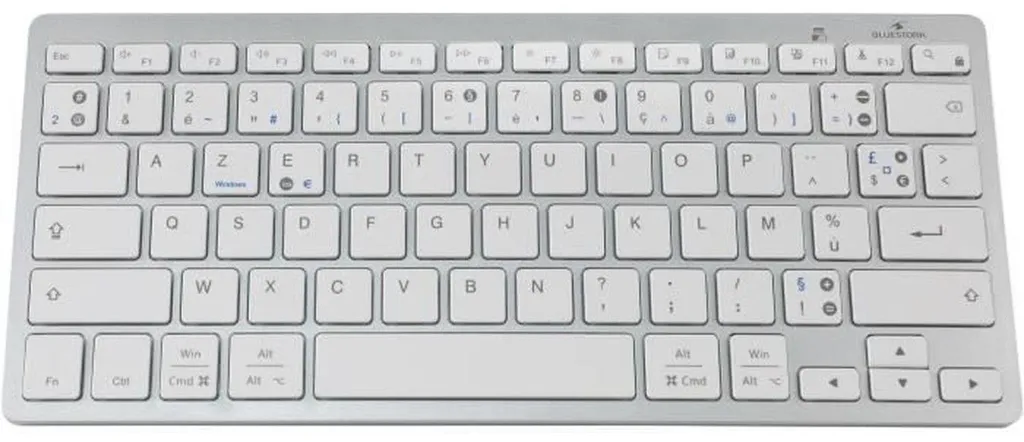 Clavier Bluetooth Bluestork KB-MINI-PC-MAC/FR Azerty Blanc Compact