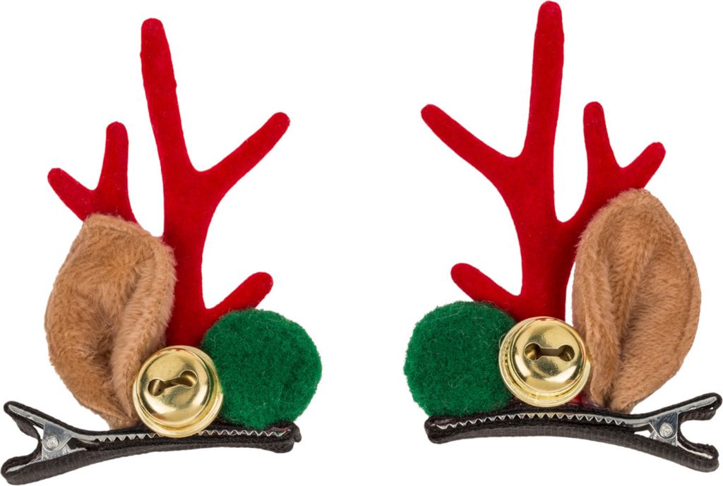 Rentier Haarclips - Weihnachts-Haarspange in zufälliger Produktbild 