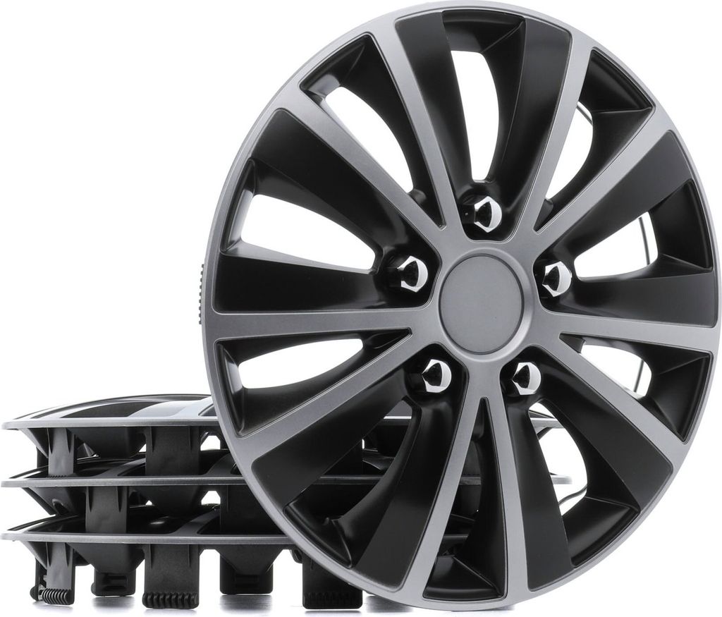13" Zoll Radkappe Silber Schwarz Radzierblende Radblende Produktbild 