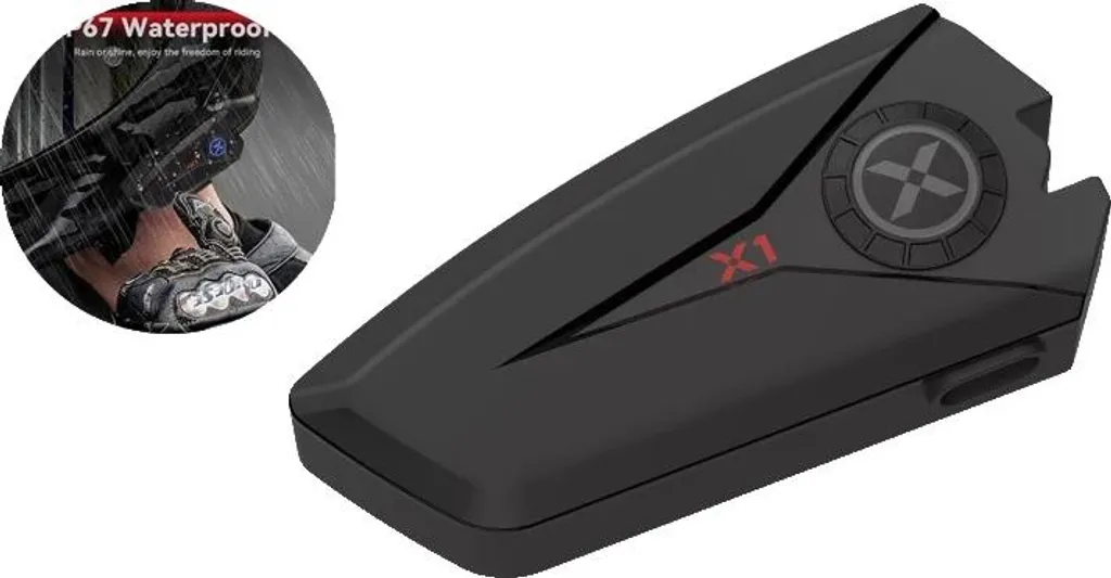 Oreillette Bluetooth Moto 5.3 avec Haut-parleur Hi-Fi 40mm et IP67
