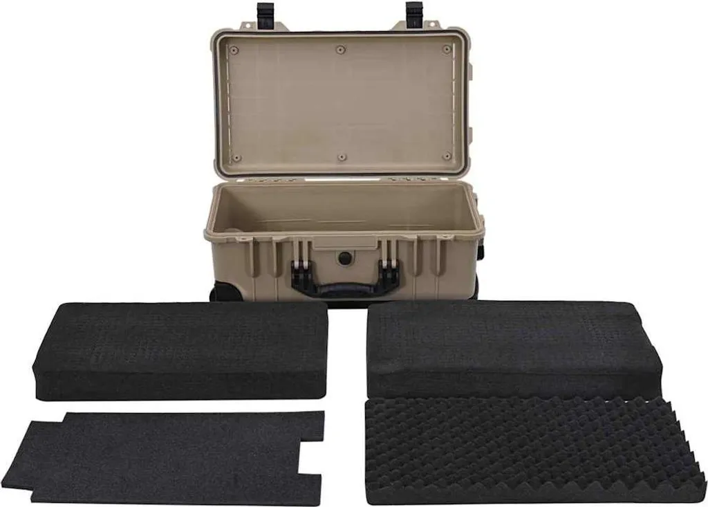 Bagage cabine rigide sable 56cm : valise polypropylène et ABS résistante - 5