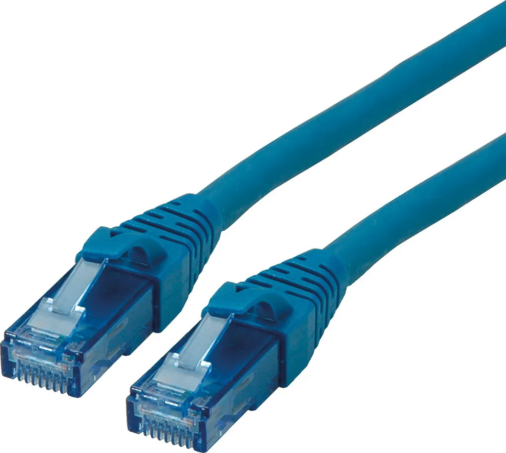 ROLINE Cat6a 21.15.2985 - Cavo Patch U/UTP 0,3m Blu per Switch