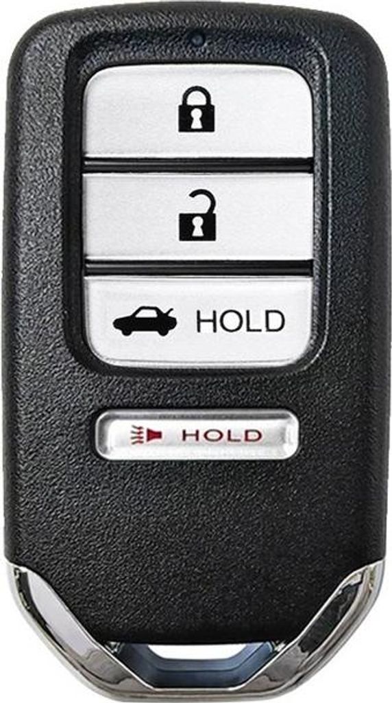 INF 4-Tasten ABS Autoschlüssel Gehäuse für Honda - Schwarz, 6x4.2x1.8cm