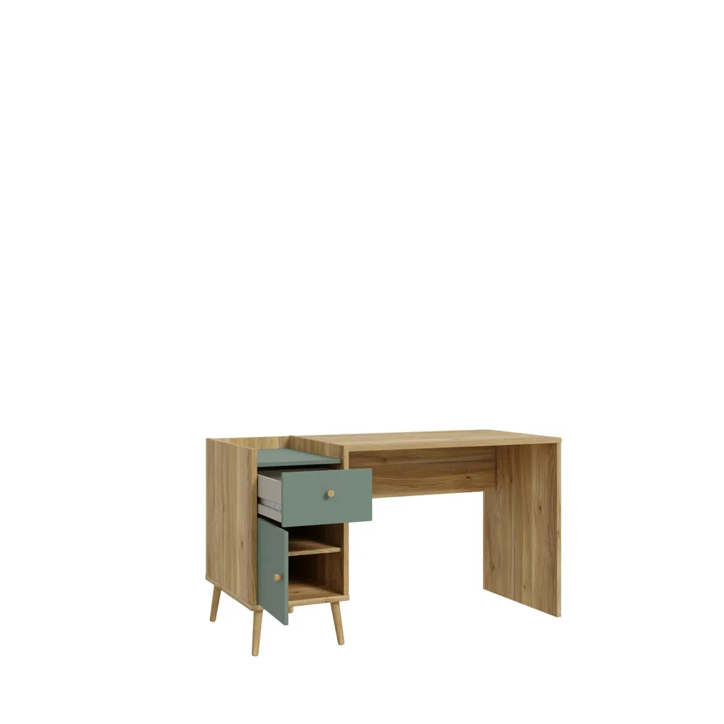 Table de bureau design scandinave bois clair 140cm Whenua