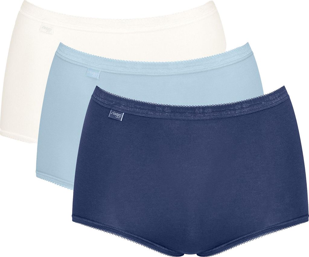 sloggi Damen Midislip 3-Pack Basic+ Maxi - MULTIPLE COLOURS 20 - Größe 38