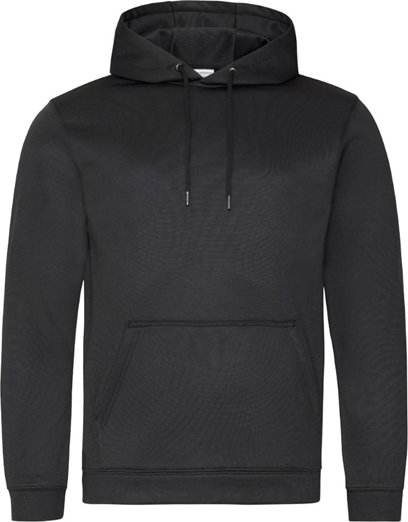 AWDis Uni Polyester Sport Kapuzenpullover PC2634 (L) (Schwarz)