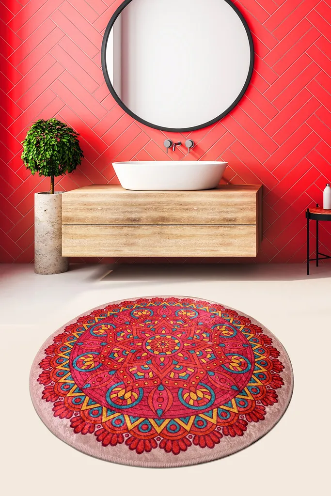 Mijolnir Latch-CHL1442 Tapis de Bain Coloré 700g/m² en Micropolyamide