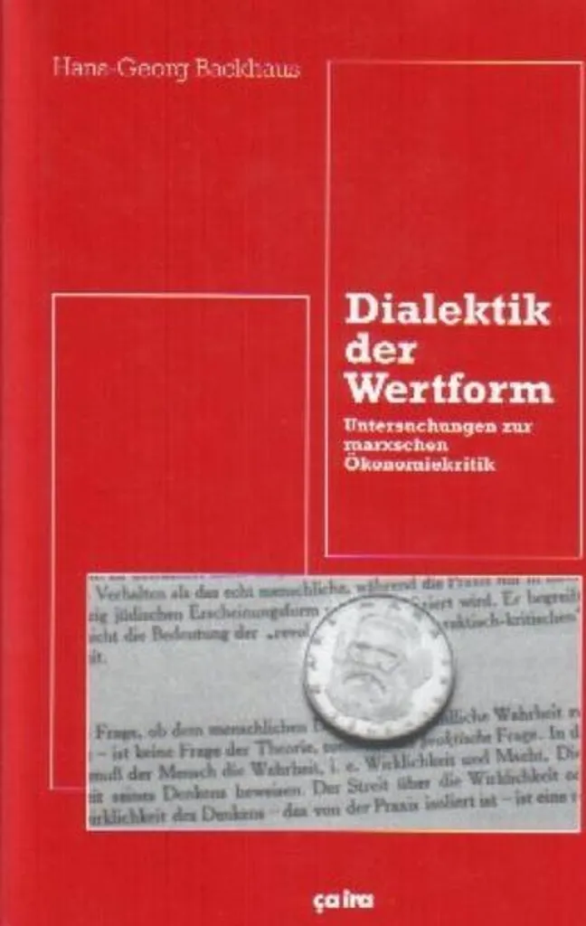 Comprendre Marx avec Dialektik der Wertform - Manuel pour chercheurs