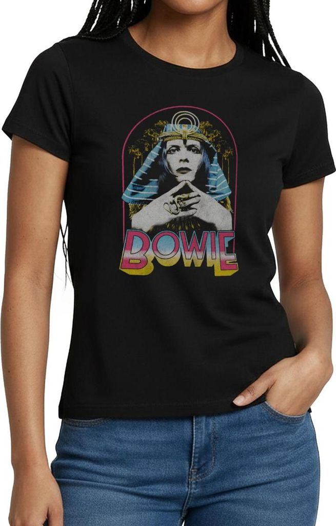 Spreadshirt David Bowie Egyptian Frauen T-Shirt, XXL, Schwarz