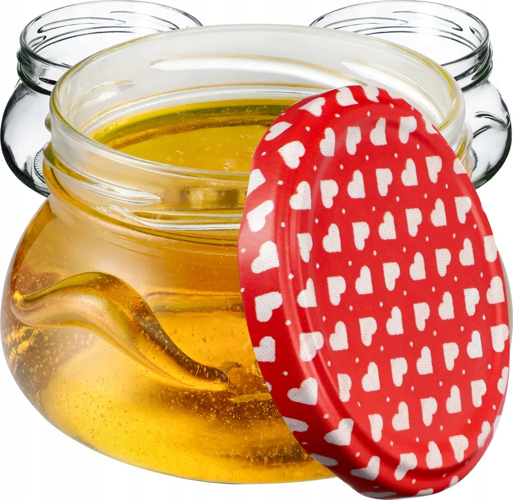 100 Barattoli KADAX 300ml per DIY: Vetro con Coperchi Cuori Creativi