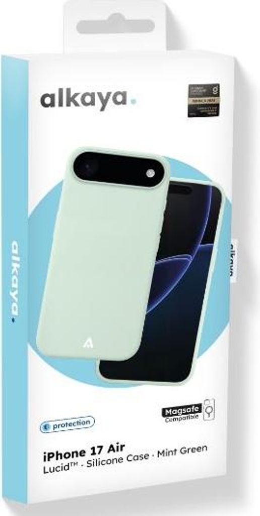 alkaya LUCID Handy Schutzhülle Silikon kompatibel Magsafe iPhone 17 Air,mintgrün