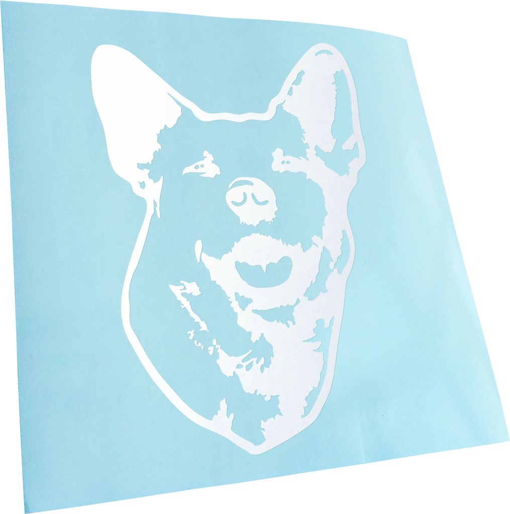 Kiwistar - Autoaufkleber - Australian Cattle Dog Hund - Gold - 30x21cm - Aufkleber für Auto, Laptop, Fahrrad, LKW, Motorrad mehrfarbig JDM Decal R...