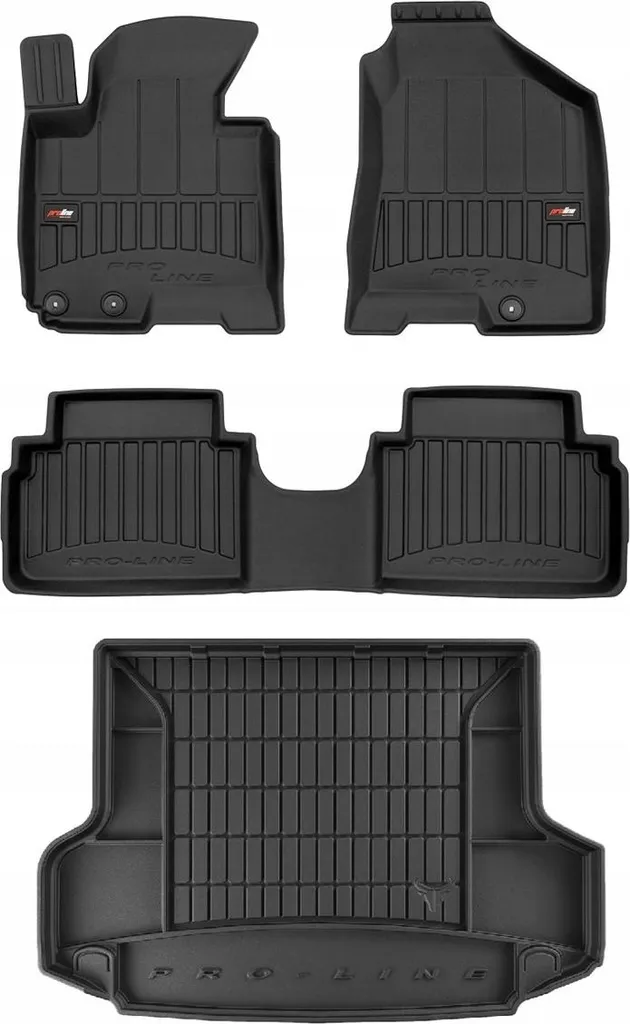 Tappetini Auto Muchkey Per Hyundai Tucson 2006-2014 - Pelle Morbida Impermeabile, Antiscivolo, Fascia Rossa