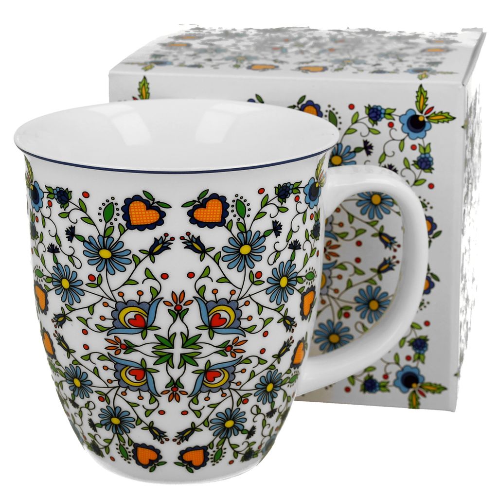 DUO ETNO Becher 650 ml KASHUBIAN New Bone China Porzellan Produktbild 