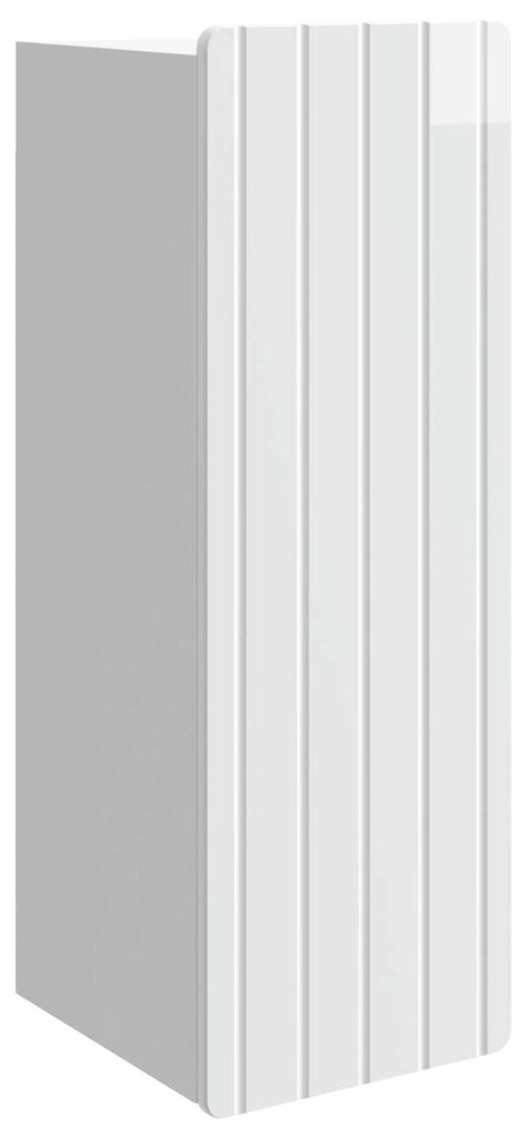 vidaXL Wandschrank Hochglanz Weiß 33 x 34,5 x 94 cm Holzwerkstoff